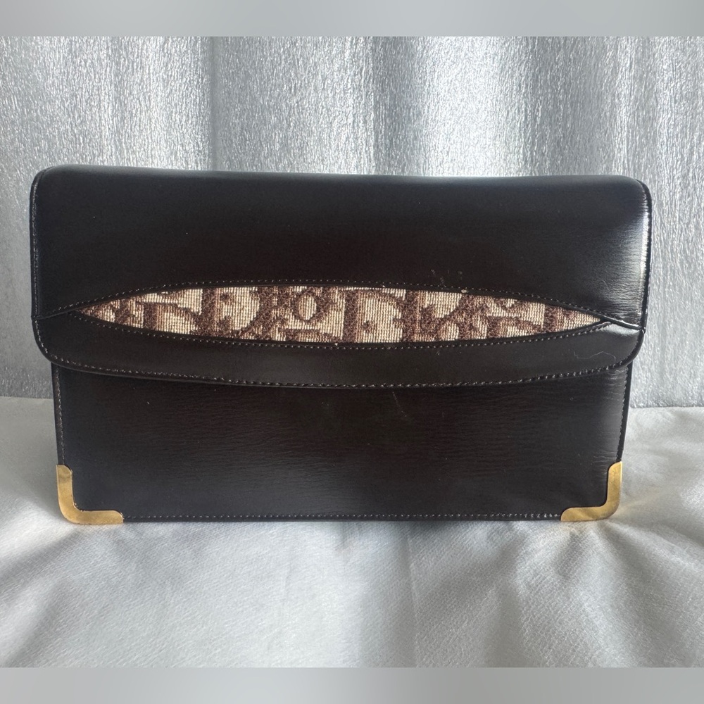 CHRISTIAN DIOR Vintage Leather Shoulder Bag